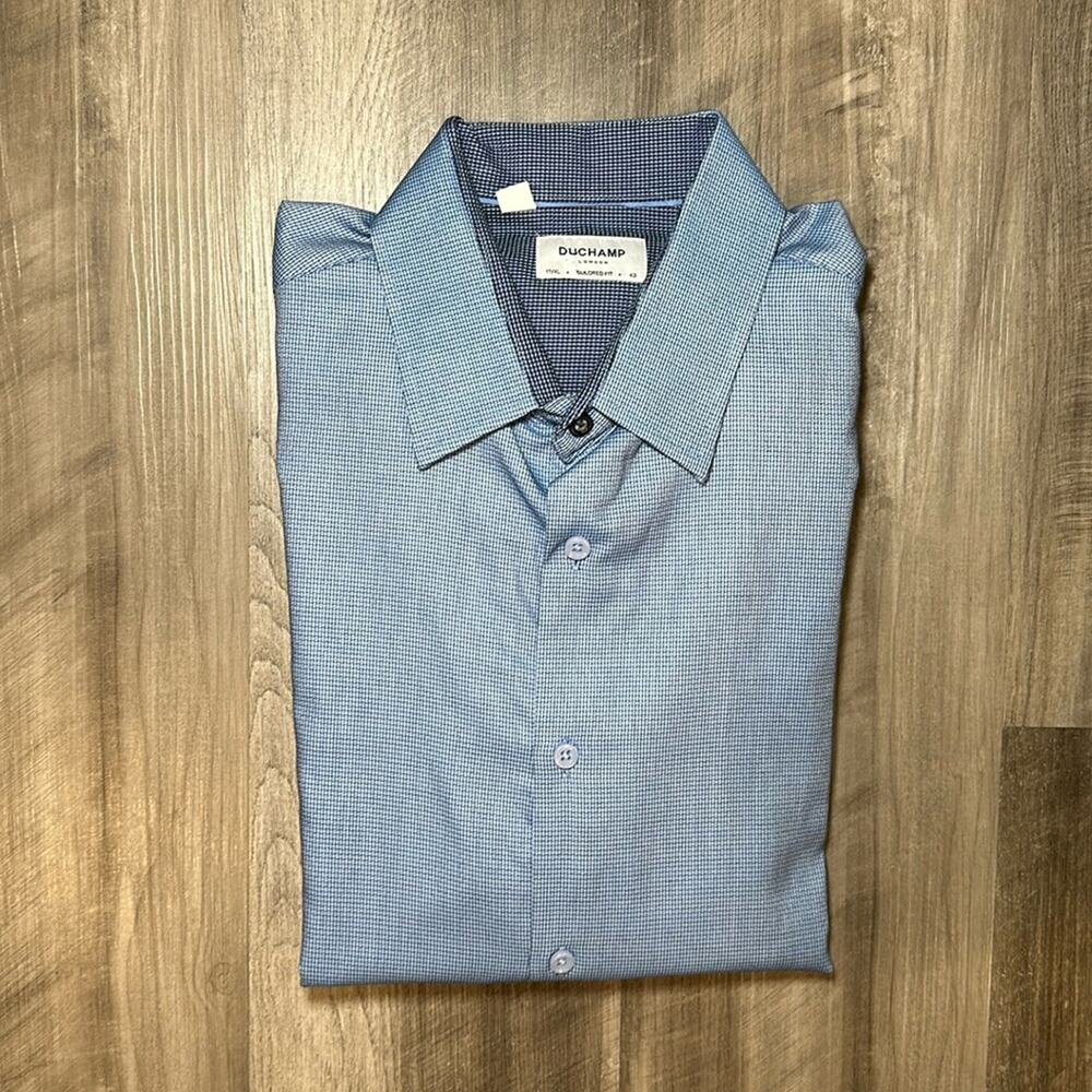 Duchamp London Tailored Fit Long Sleeve Button Down - XL (17)